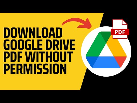 How to Download Google Drive PDF Without Permission 2024 (Easy)