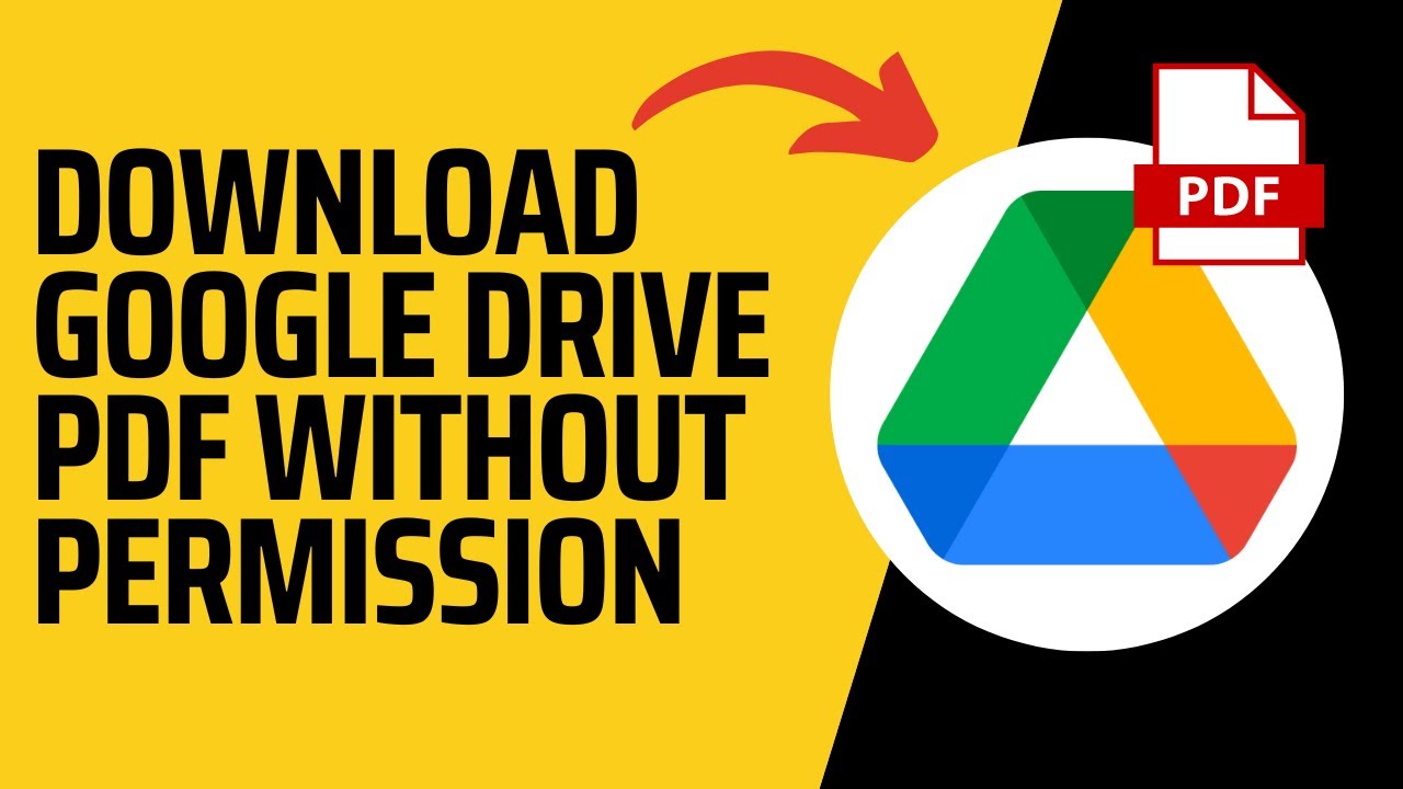 How to Download PDF Files from Google Drive Without Permission in 2024