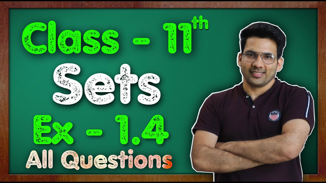 Class 11 Maths Sets | Ex 1.4 Q1-Q12 | CBSE NCERT