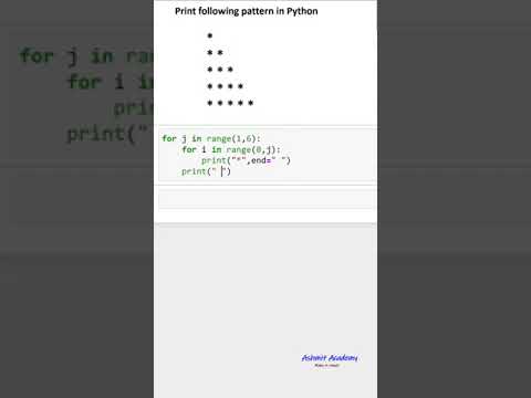 Print the given pattern in python? ( python for beginners )