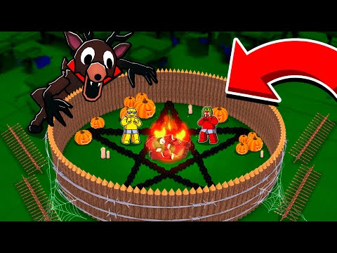 World's SCARIEST Base In 99 Nights in the Forest🔦