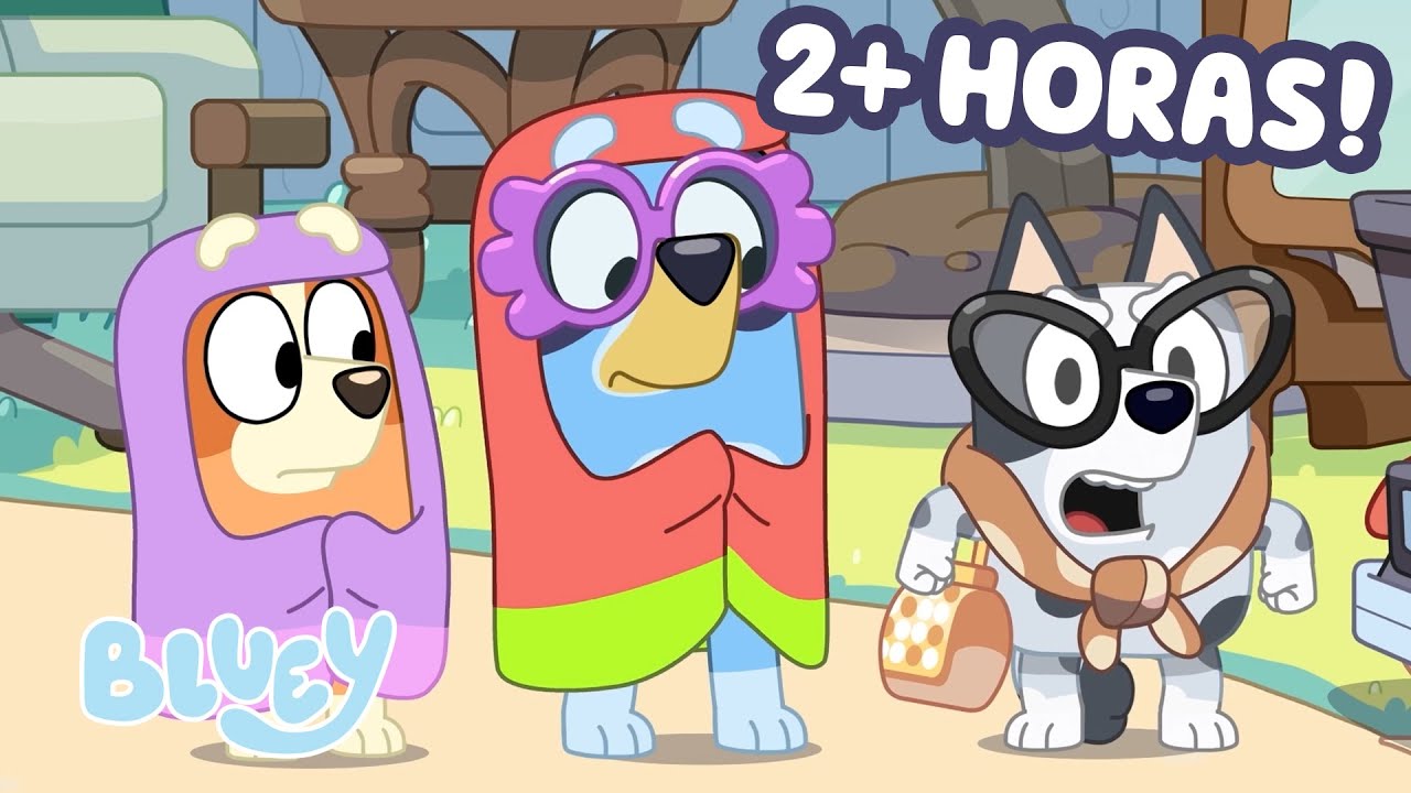 🔴 Ao Vivo: Mais de 2 Horas de Episódios, Jogos e Diversão com Bluey!