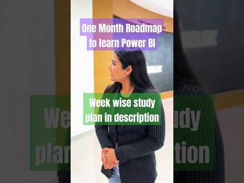 One Month Roadmap to learn Power BI