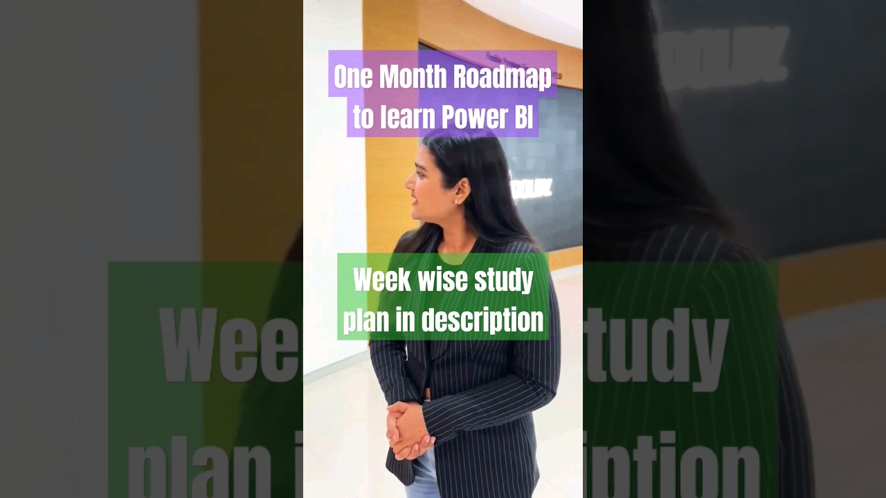 Your 1-Month Power BI Learning Roadmap 📊