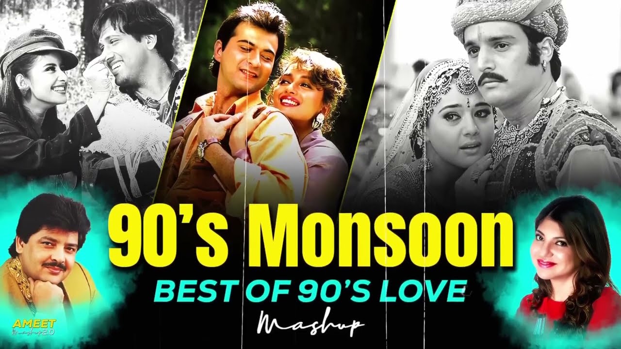 90s Monsoon Love Mashup 🌧️ | Best Hindi Love Hits