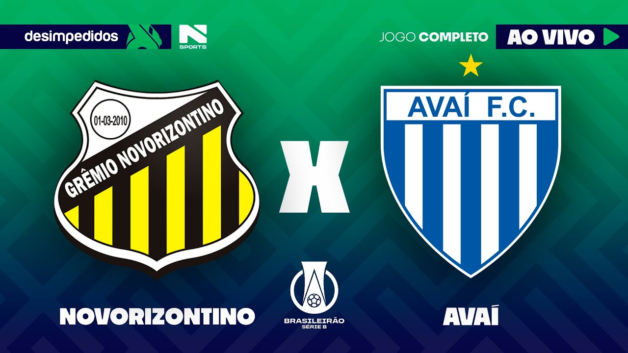 Novorizontino x Avaí ao Vivo | Assista Grátis na 20ª Rodada da Série B 2025 ⚽