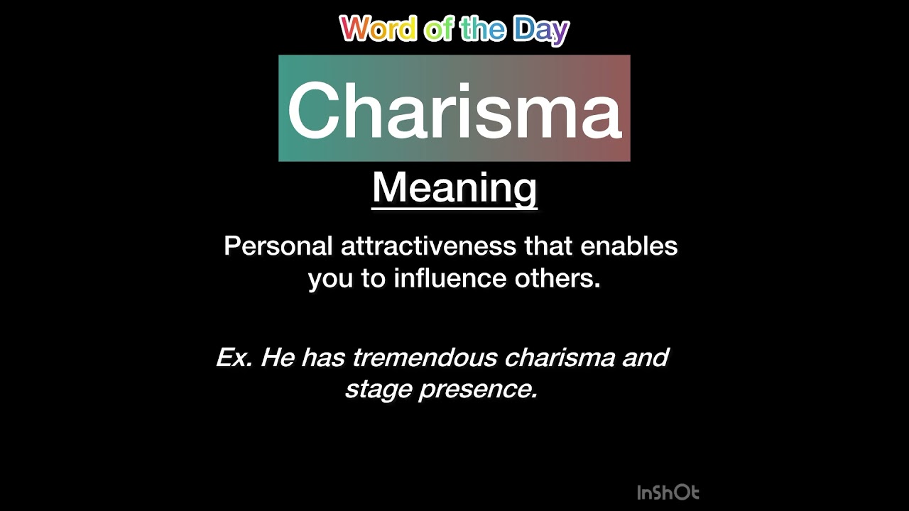Charisma: Word of the Day ✨