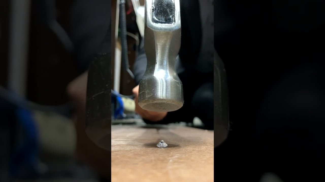 Are Diamonds Truly the Hardest? Hammer Test! 💎