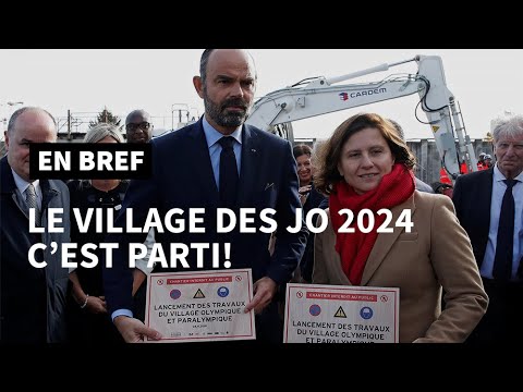 JO-2024: Philippe lance les travaux du village olympique | AFP News