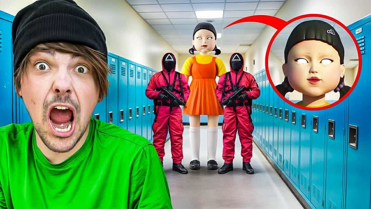 Uwaga! Lalka Squid Game w szkole – uciekaj! 🚨
