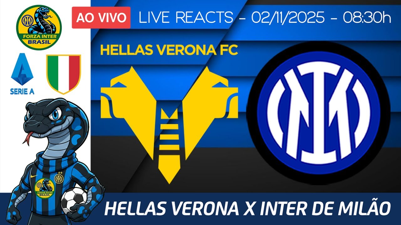 Ao Vivo: Verona vs Inter de Milão - Campeonato Italiano Série A Rodada 10 ⚽