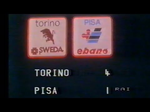 Torino-Pisa 4-1 (Berggreen, Sabato, Corradini, Schachner, Francini) del 24 Novembre 1985