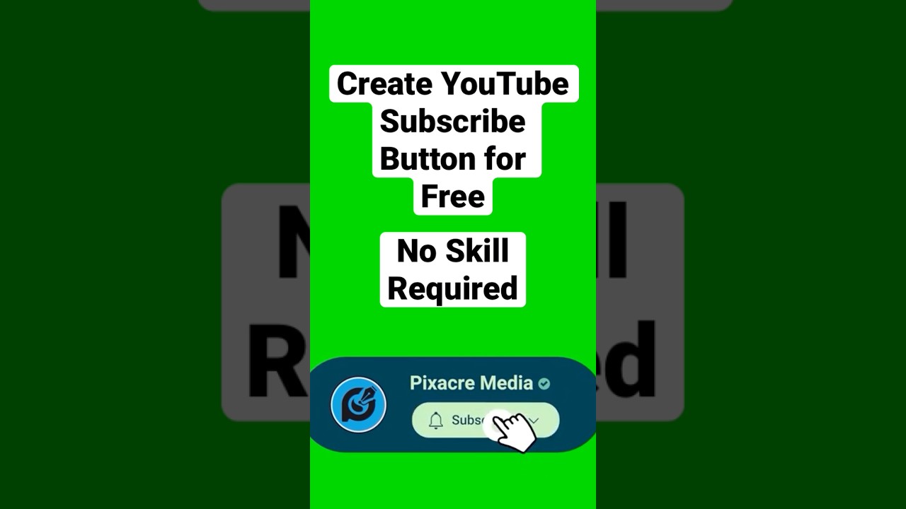 Create YouTube Subscribe Button For Free