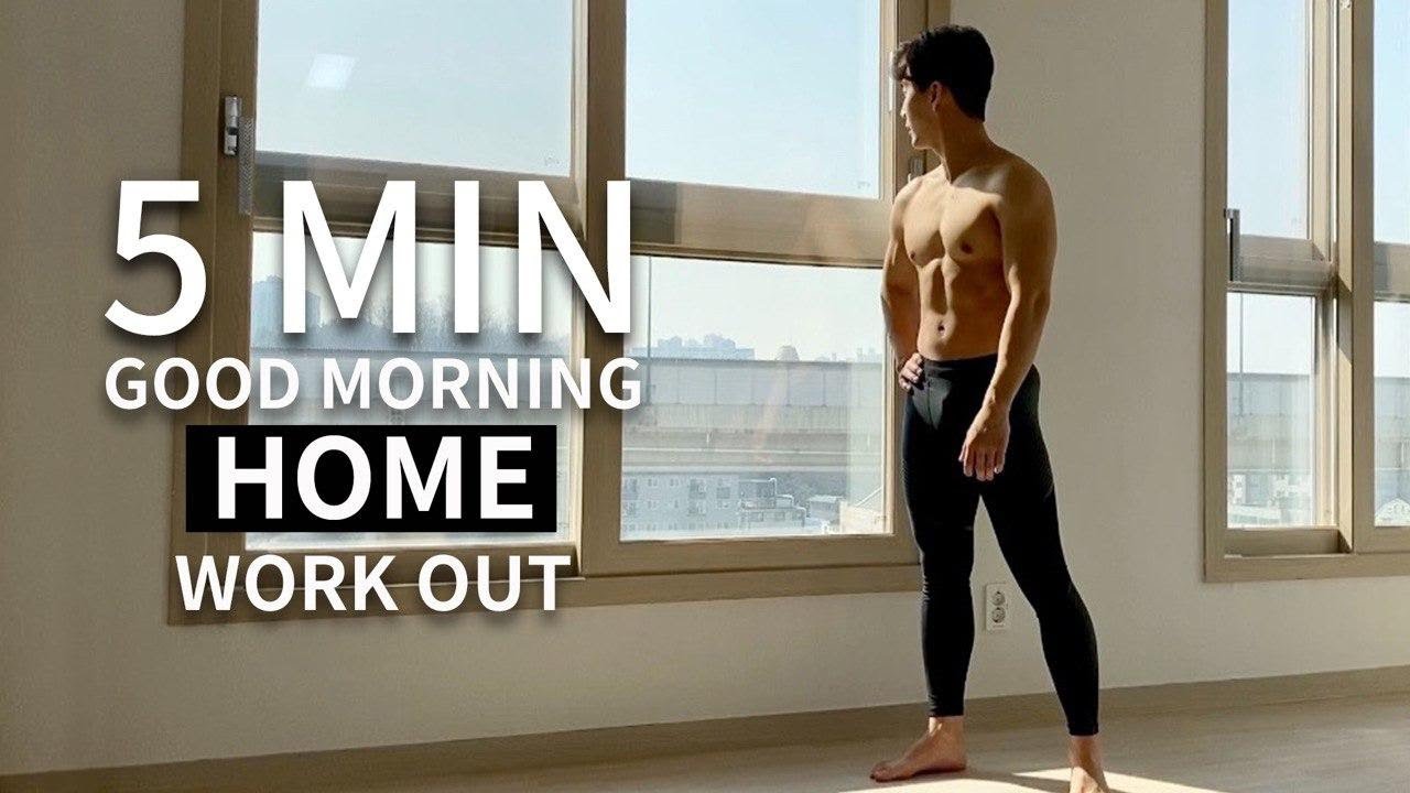 5-Min Morning Full-Body Home Workout 🏡