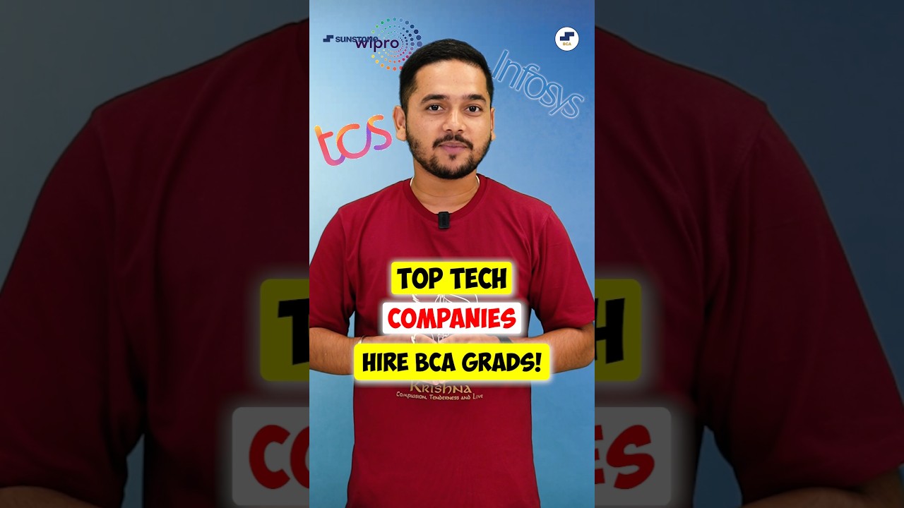 💥Top Tech Companies Hiring BCA Students ✅Best BCA Job Opportunities #shorts #bca #bcajobs #bcacourse