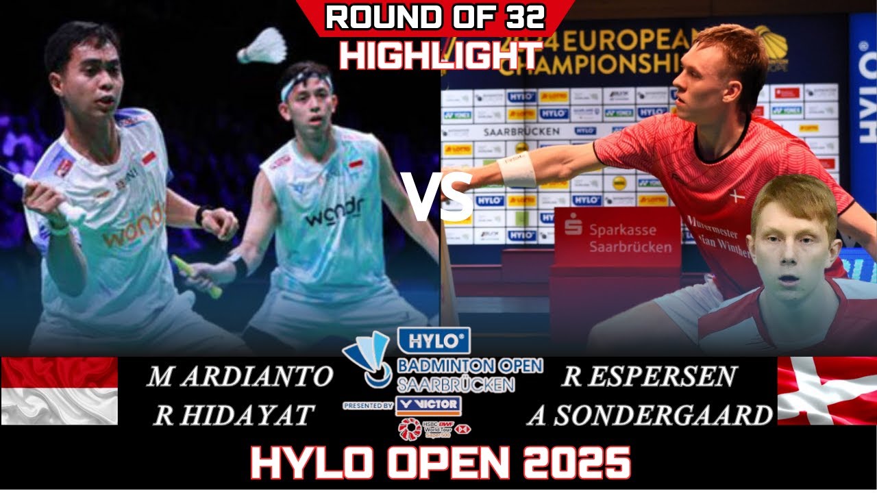 Exciting Men's Double Match at HYLO Open 2025: Ardiyanto/Hidayatt vs Espersen/Sondergaard 🏸