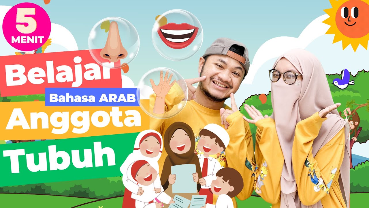 [LAGU ANAK] 5 MENIT BAHASA ARAB ANGGOTA TUBUH