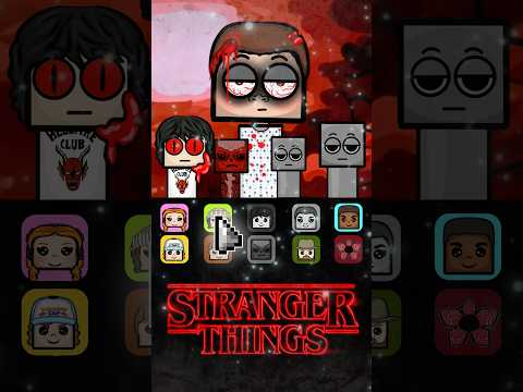 Stranger Things and minecraft Incredibox Sprunki super mix #sprunki #strangerthings