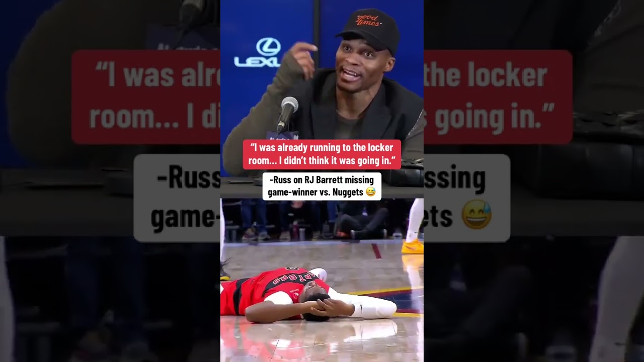 Russ Reacts to RJ Barrett’s Clutch Miss in Last-Second Loss 🏀