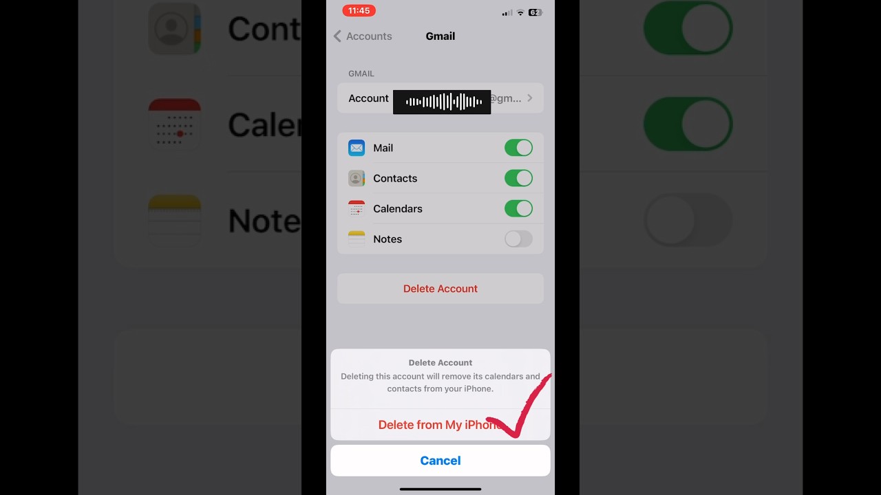 Remove Gmail from iPhone 📱