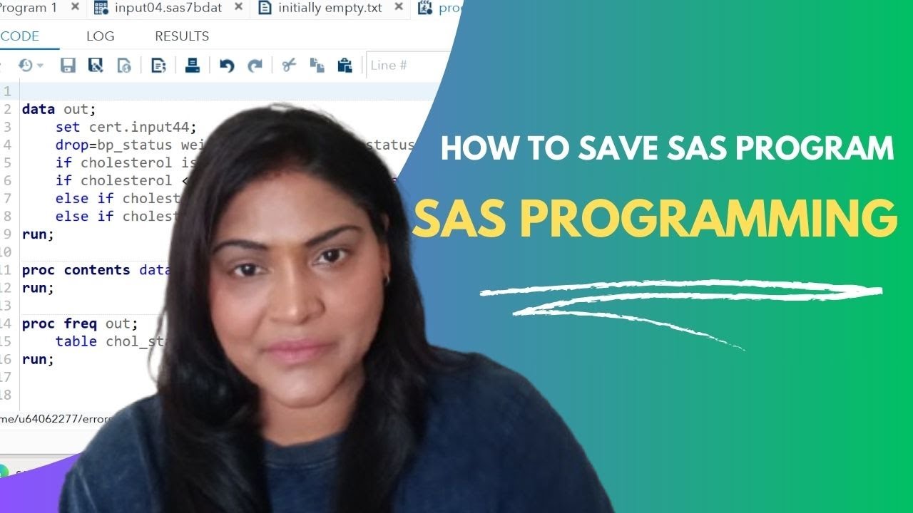 Step-by-Step Guide: How to Save Your Program in SAS Studio πΎ