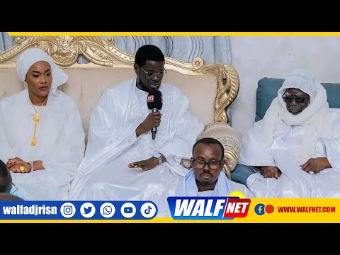 Integralité du Discours de son Excellence Bassirou Diomaye Faye devant Serigne Mountakha 