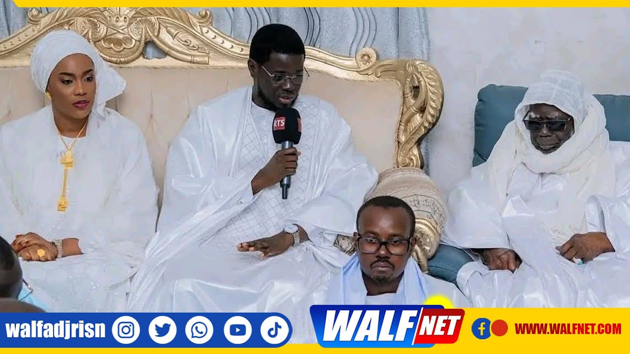 Discours marquant de Bassirou Diomaye Faye devant Serigne Mountakha ✨