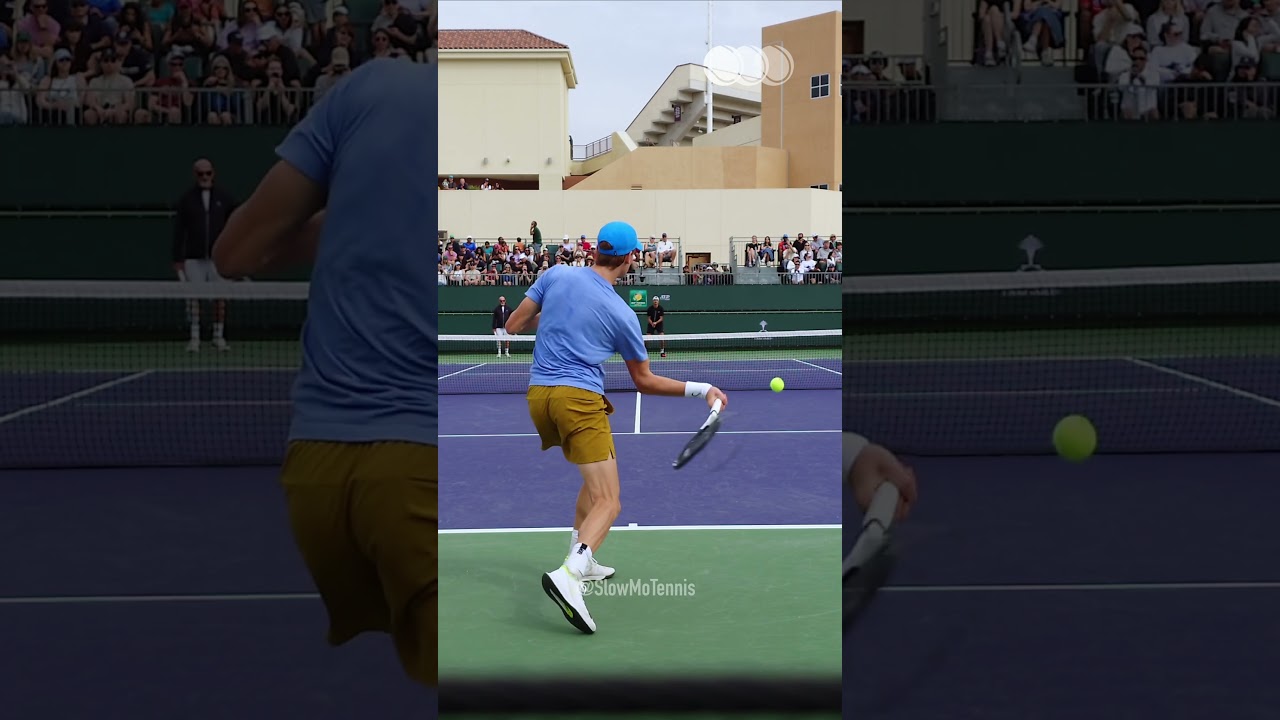 Epic Forehand Compilation in Slow Motion 🎾 | Jannik Sinner & More (2024 4K) #Shorts