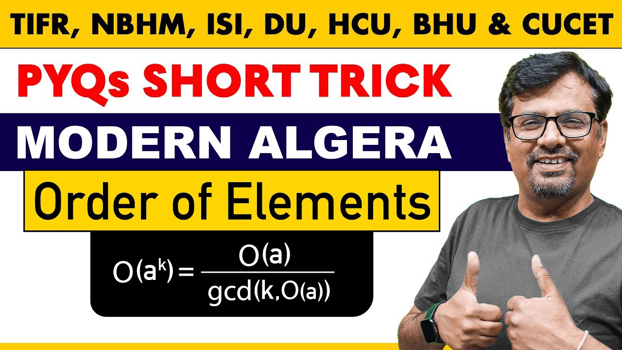 Master Group Theory: Quick Tricks for Order of Elements PYQs | BHU, CUCET & More ✨
