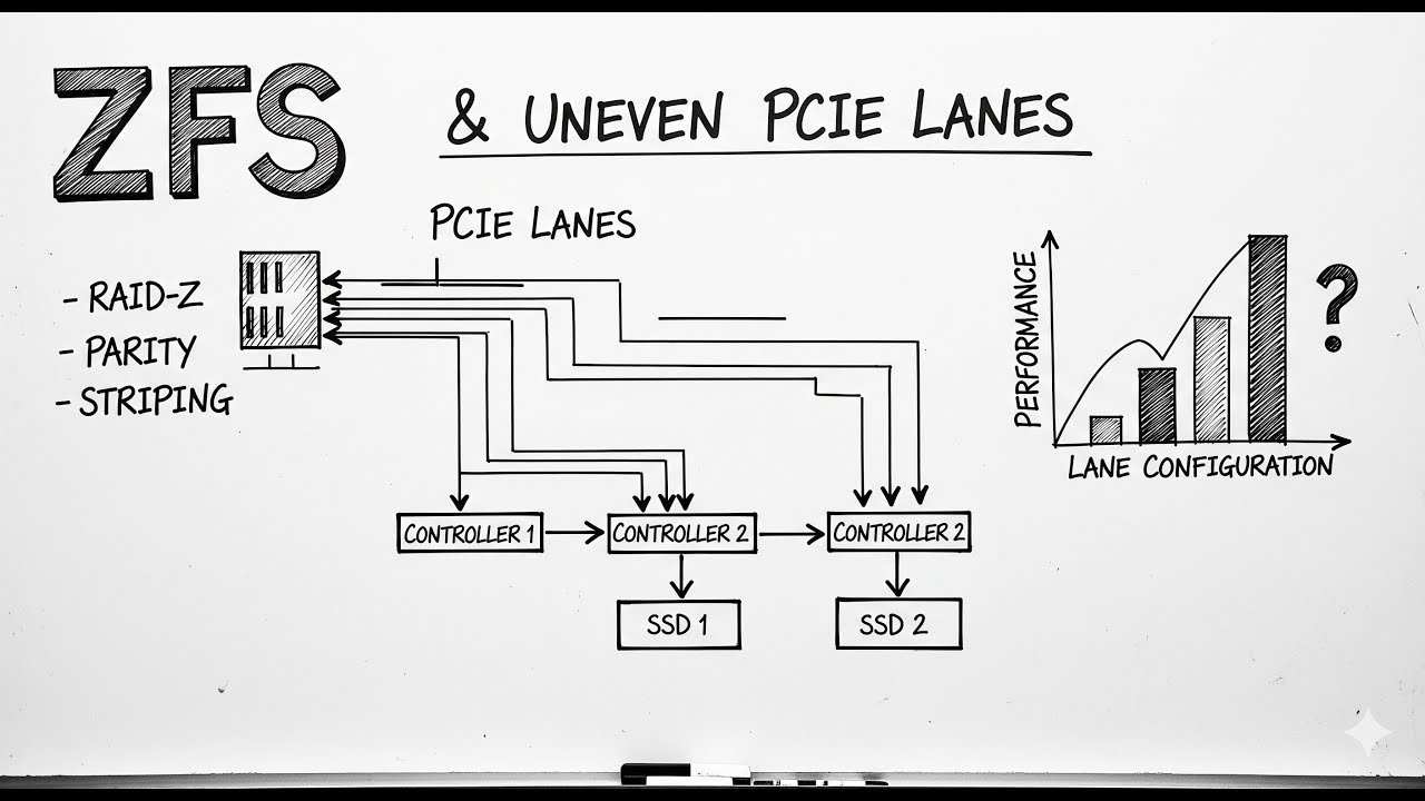 ZFS & PCIe Lanes: Impact of Mixing Fast & Slow NVMe Drives