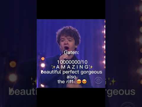 Rating the stranger things cast singing accurately this time #strangerthings #gatenmatarazzo