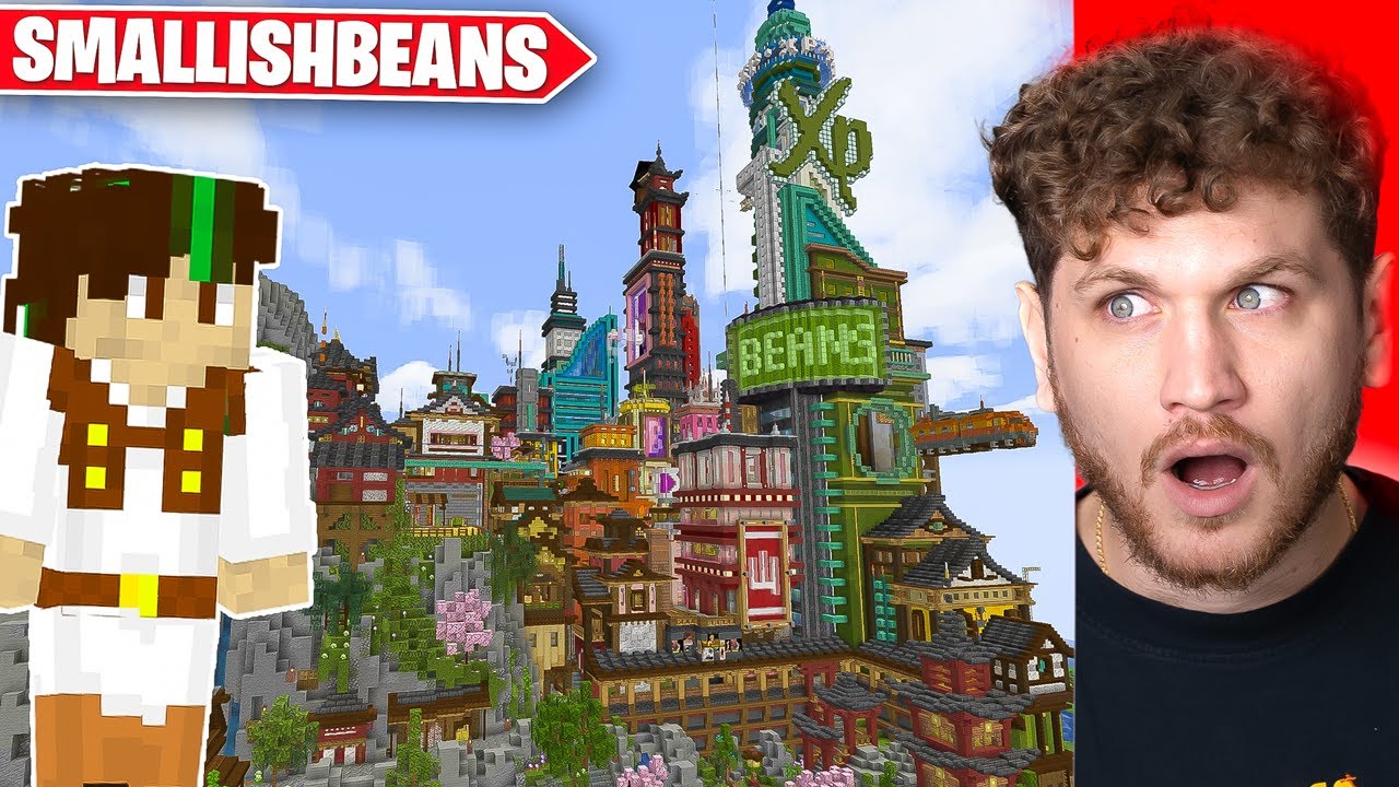 Minecraft Noobs React to SmallishBeans 🎮