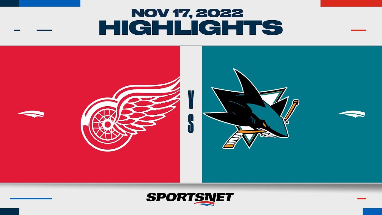 Red Wings vs. Sharks | Exciting NHL Highlights & Key Moments from Nov 17, 2022 🏒