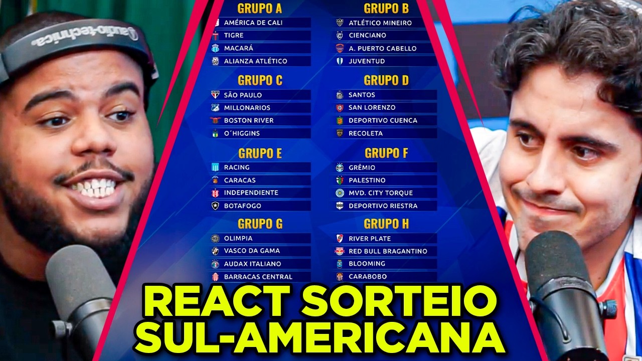 Grupos da Super Sul-Americana e Sorteio da Libertadores ⚽