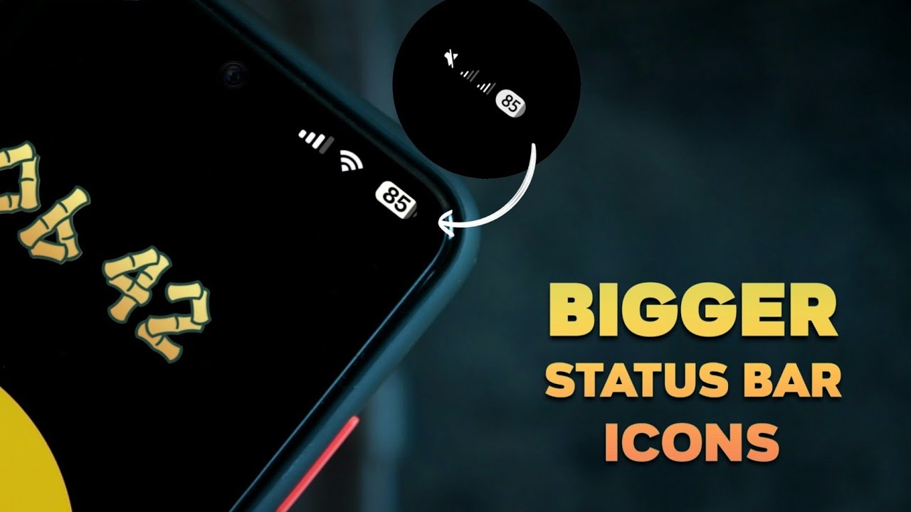 Make Status Bar Icons Bigger on Android 📱