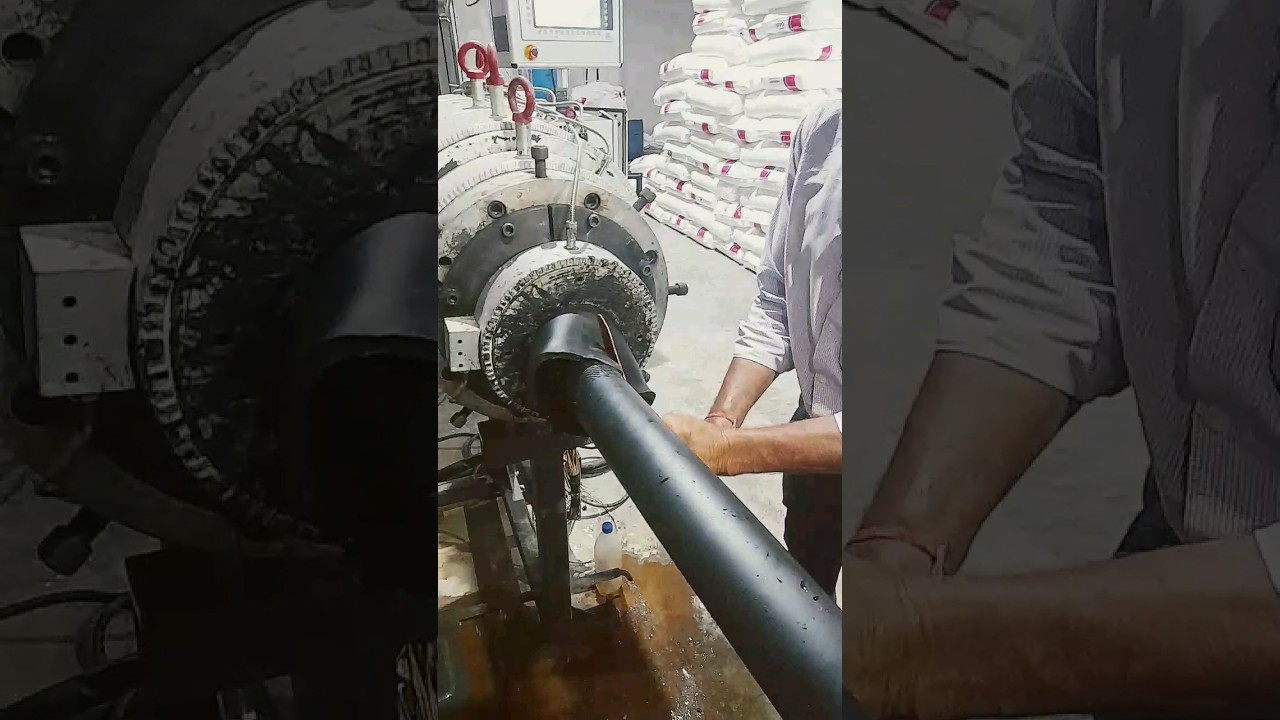 HDPE Pipe Machine Running 🏃‍♀️ in Action
