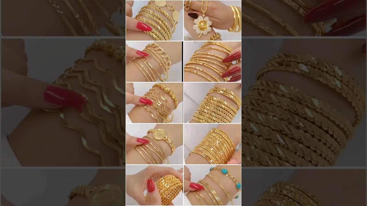 2024 Gold Bangle & Bracelet Designs for Daily Wear ✨