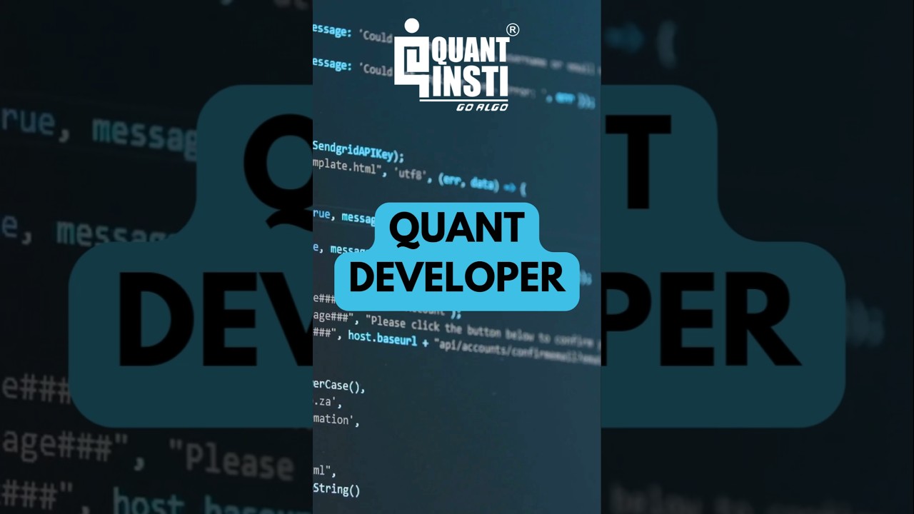What Is a Quant Developer? | Quick Guide to Quantitative Trading 🚀