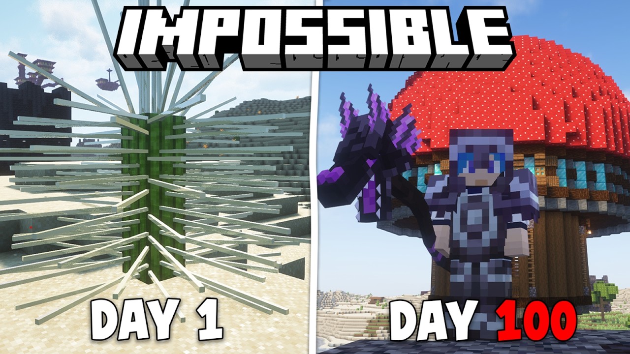 100 Hari Minecraft IMPOSSIBLE WORLD