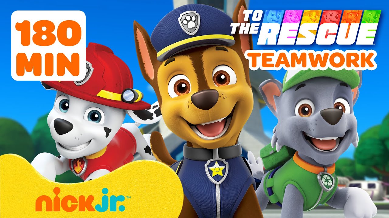 PAW Patrol Teamwork Fun! ⭐️ 180-Minute Compilation