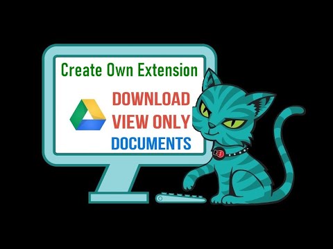Create Extension to Download View Only PDF from Google Drive