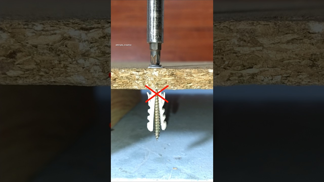 Few People Know This Trick Using Dowels #shorts #diy #construction #tips #skills