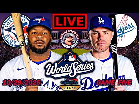 Los Angeles Dodgers vs Toronto Blue Jays ⚾ World Series Game 5🟢 MLB Play By Play LIVE STREAM in 3D.