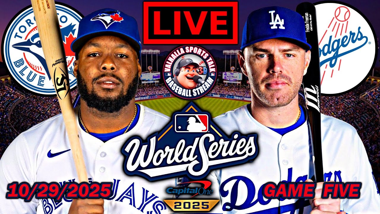 Watch Dodgers vs Blue Jays Game 5 LIVE in Stunning 3D ⚾ | MLB World Series & NLCS Streaming