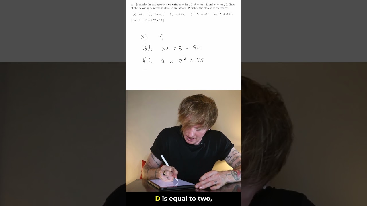 Oxford Maths Admissions Test 2023: Quick Solution to Question 1 🧮