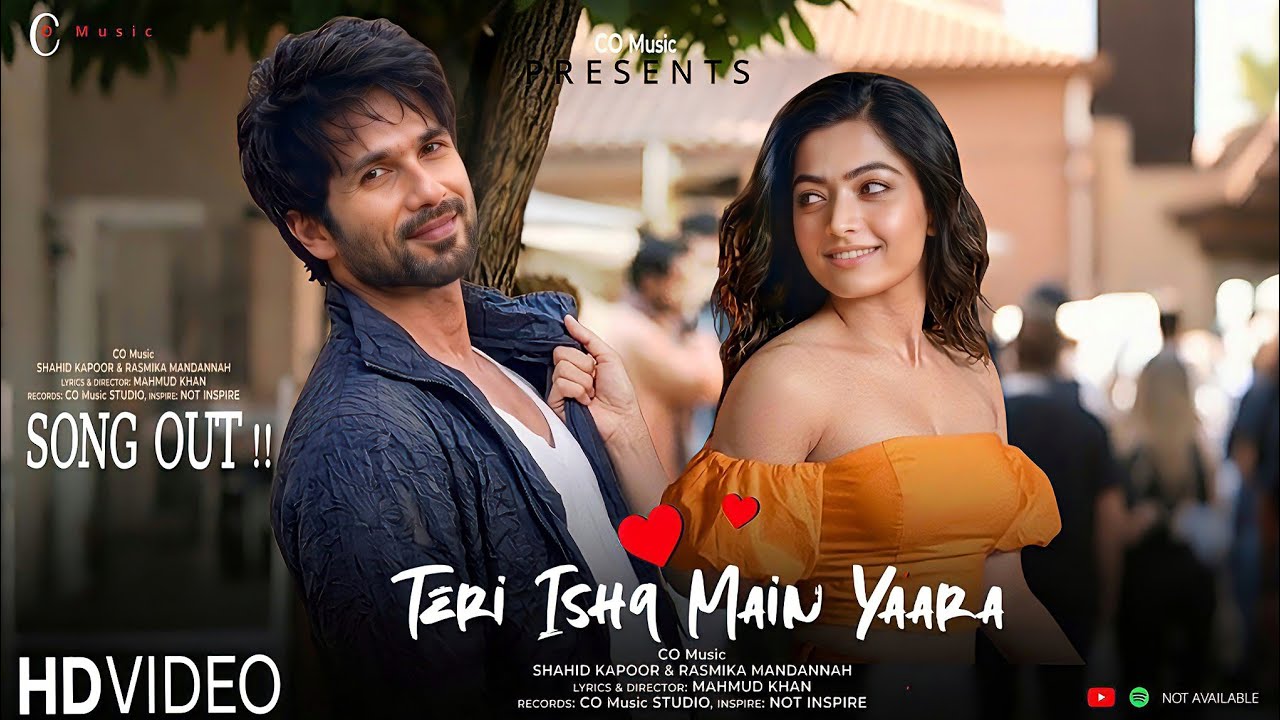 Teri Ishq Main Yaara | Shahid Kapoor & Rashmika Mandanna | New Hindi Song 2026 | Lyrical Video HD