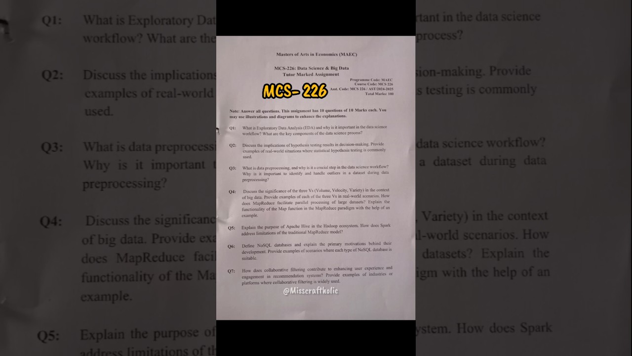 MCS 226 Assignment 2025: Solved Discrete Mathematics Problems for IGNOU MCA