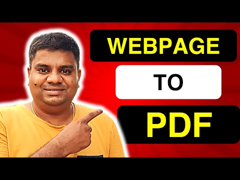 How to Convert Webpage to PDF [ Chrome ]