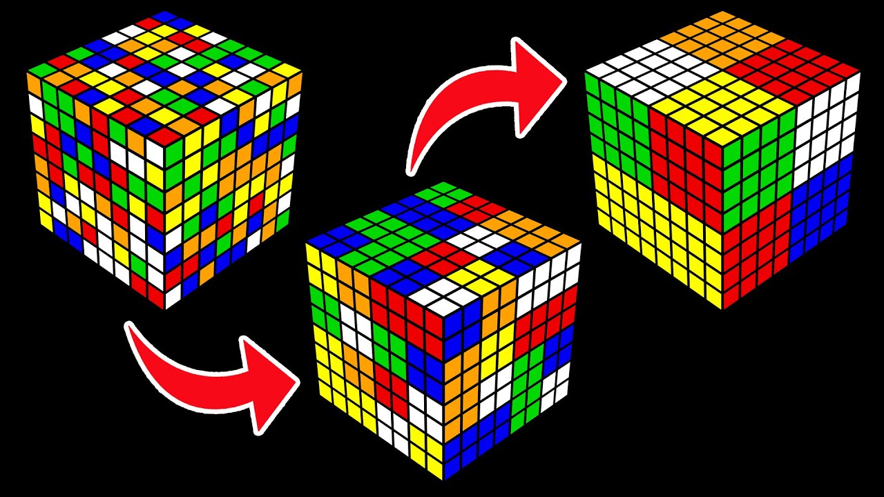 Solving an 8x8 Rubik's Cube Like a 4x4 or 2x2 🧩
