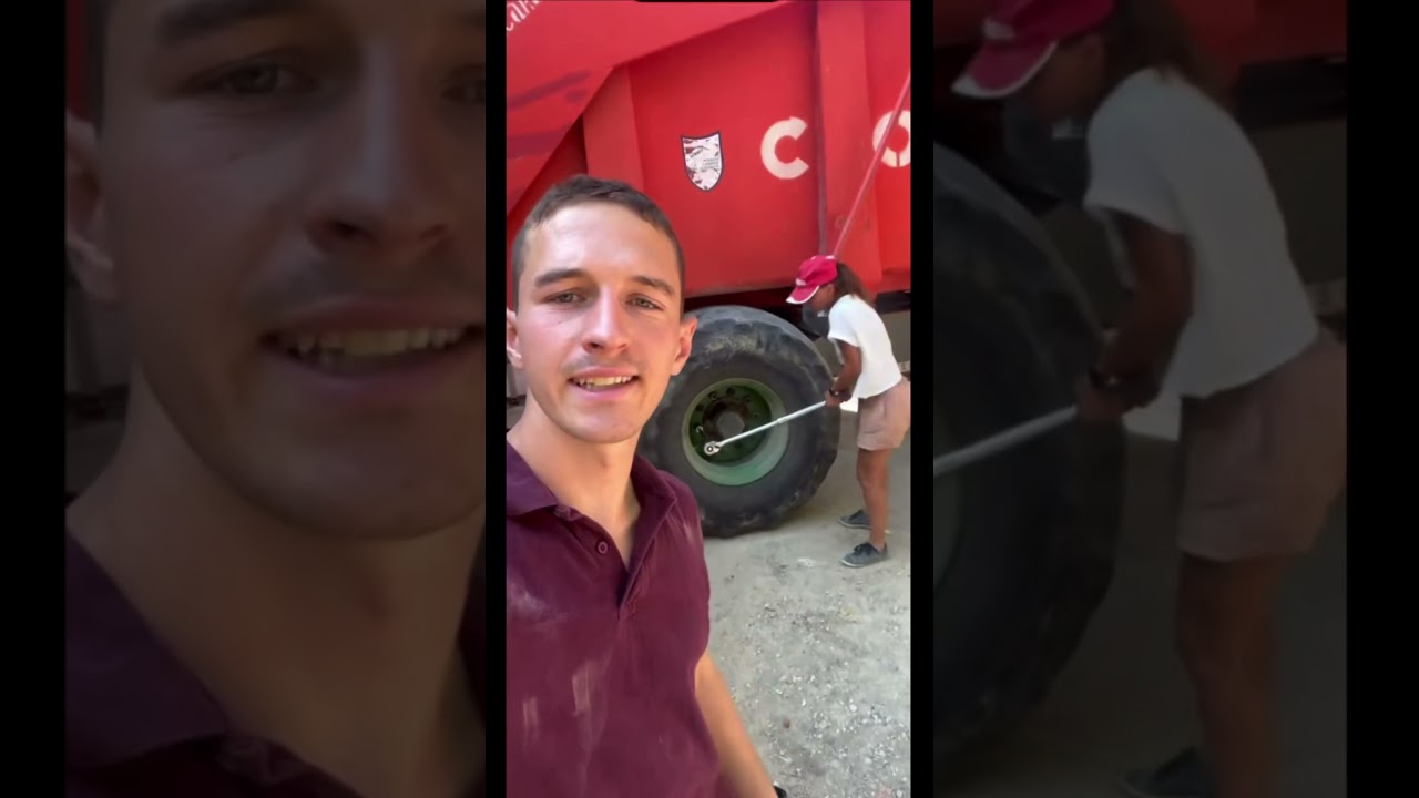 Sœur pour démonter les pneus de la benne 🚜
